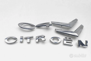 Scritta + Logo portellone post Citroen C4