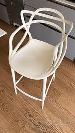 3 sgabelli Kartell bianchi
