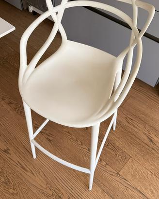 3 sgabelli Kartell bianchi