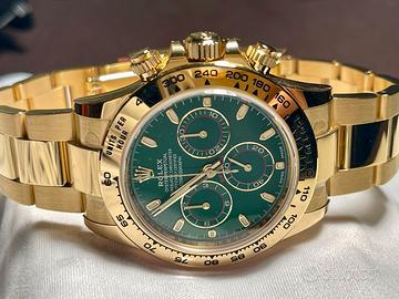 Rolex Daytona Oro Giallo Green Ref. 116508 Nuovo