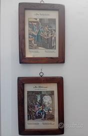 Coppia Stampe Vintage-Ponte Vecchio Firenze