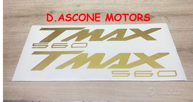 coppia adesivi scudo tmax 560 ORO