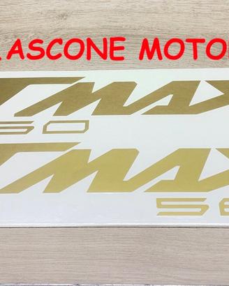 coppia adesivi scudo tmax 560 ORO