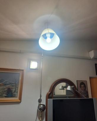 artemide tolomeo a parete con paralume grande