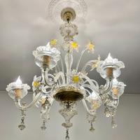 lampadario burano a 6 luci