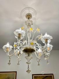 lampadario burano a 6 luci