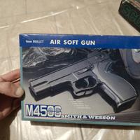 Pistola giocattolo vintage smith & wesson m4506