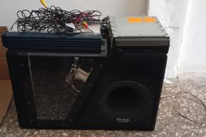  stereo pioneer sub mac e amplificatore e camera
