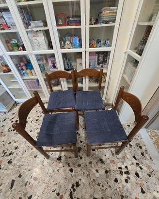 set di 4 sedie