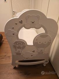 lettino Pali Bonnie legno bianco