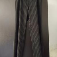pantalone elegante in stile gessato 