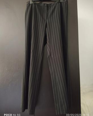 pantalone elegante in stile gessato 