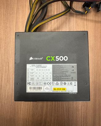 Alimentatore Corsair CX500 500W non modulare