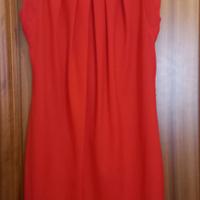 Vestito rosso, smanicato, brand Conbipel