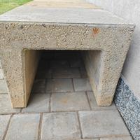 Sgabelli / cunetta di cemento 