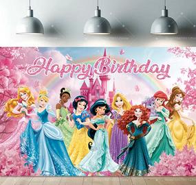 Sfondo Compleanno Principesse Disney