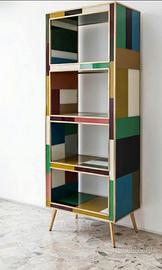 Libreria in vetro sole Mondrian