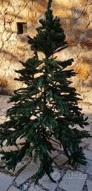 Albero di Natale pino verde base metallo 180 cm