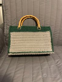 borsa uncinetto in cotone