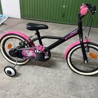 Bici da bambina con rotelle