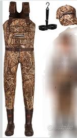 tuta completa 4mm per pesca a spinning o caccia