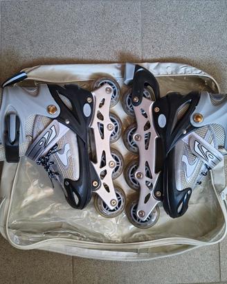 Pattini in linea misure 34-37 + Protezioni