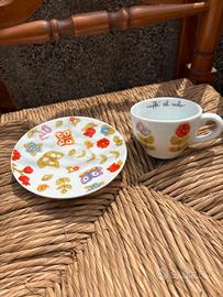 2 tazze con piattino 