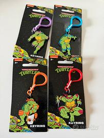 Portachiavi tartarughe ninja 4 pezzi