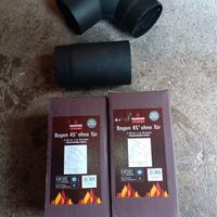 Tubi canna fumaria per stufe a legna 