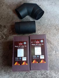 Tubi canna fumaria per stufe a legna 