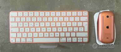 Apple Magic keyboard più Magic mouse 2nd Gen ROSSI