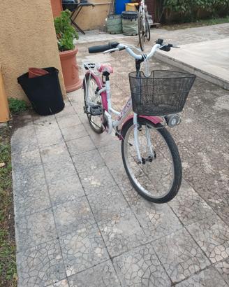 Bici bambina Torpado Helly Girl rosa e bianca