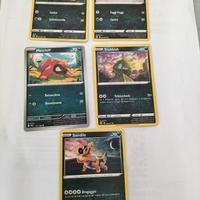 5 carte Pokemon originali 