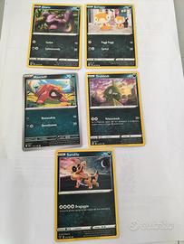 5 carte Pokemon originali 