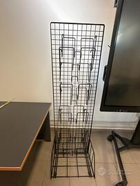 Porta riviste metallo 180 cm
