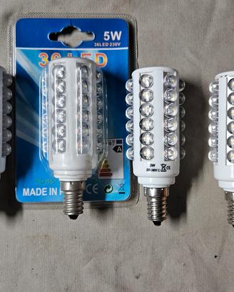 Lotto 6 Lampadine LED E14 5W Trasparente