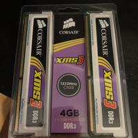 Kit RAM DDR3 1333MHz 4GB (2x2GB) Corsair XMS3