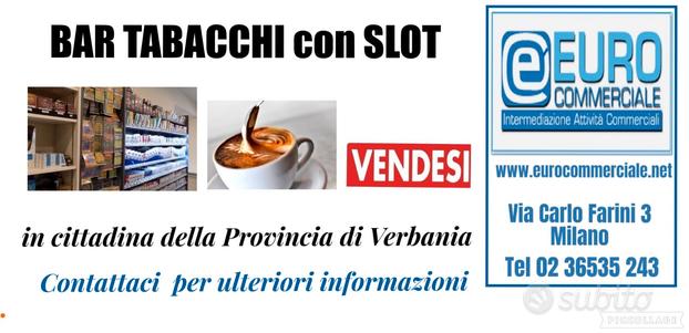 408/24 BAR tavola calda con SLOT in Prov Verbania