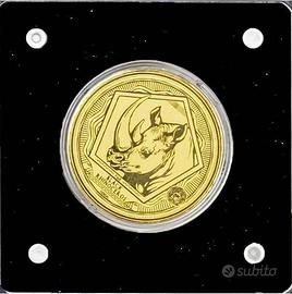 Moneta oro puro .999 - Big Five Togo 2022 - Rinoce