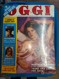 settimanale Oggi,Nastassja Kinski