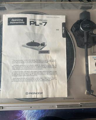 Giradischi pioneer PL7