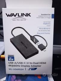 Display Link Dual HDMI 4K Wavlink WL-UG6902H