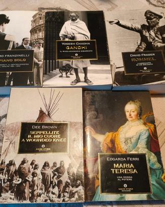 5 Libri Oscar Storia Mondadori - Gandhi - Rommel -