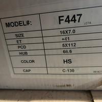 4 Cerchioni auto modello in foto