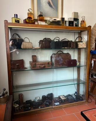 Vetrina Espositiva Vintage da Negozio / Farmacia