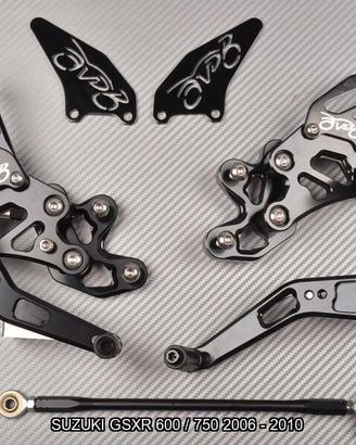 Pedane arretrate SUZUKI GSXR 600 / 750 2006 - 2010