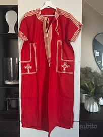 Vestito carnevale egiziano rosso - costume unisex