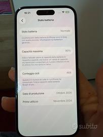 Iphone blue 16, 128 gb