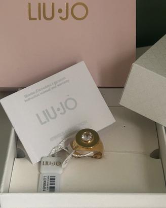 Anello Liu Jo  Dorato Nuovo con Scatola Taglia 14