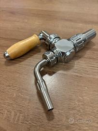 Rubinetto Felom Inox e Legno con compensatore